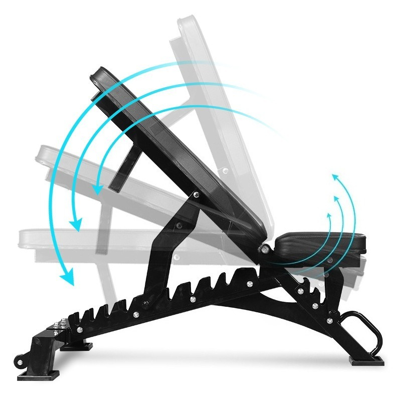 Home Gym Full Body - Commercial Metal Adjustable Dumbbell Bench Foldable