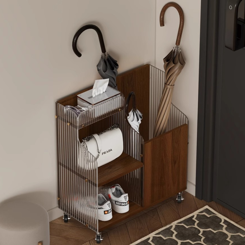 Home Gym Folding Rack - Yoga Mat Storage Organizer Basket Home