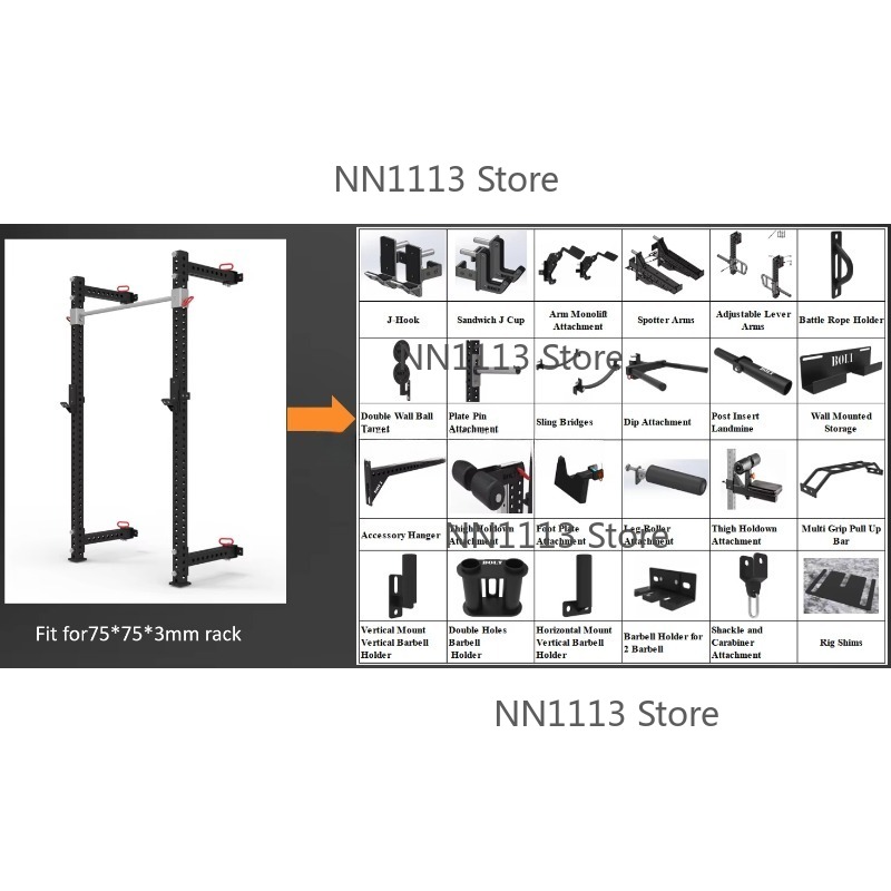 W6301 Gym Equipment 41.5'' Fol - Home Gym Folding Rack recension och pris