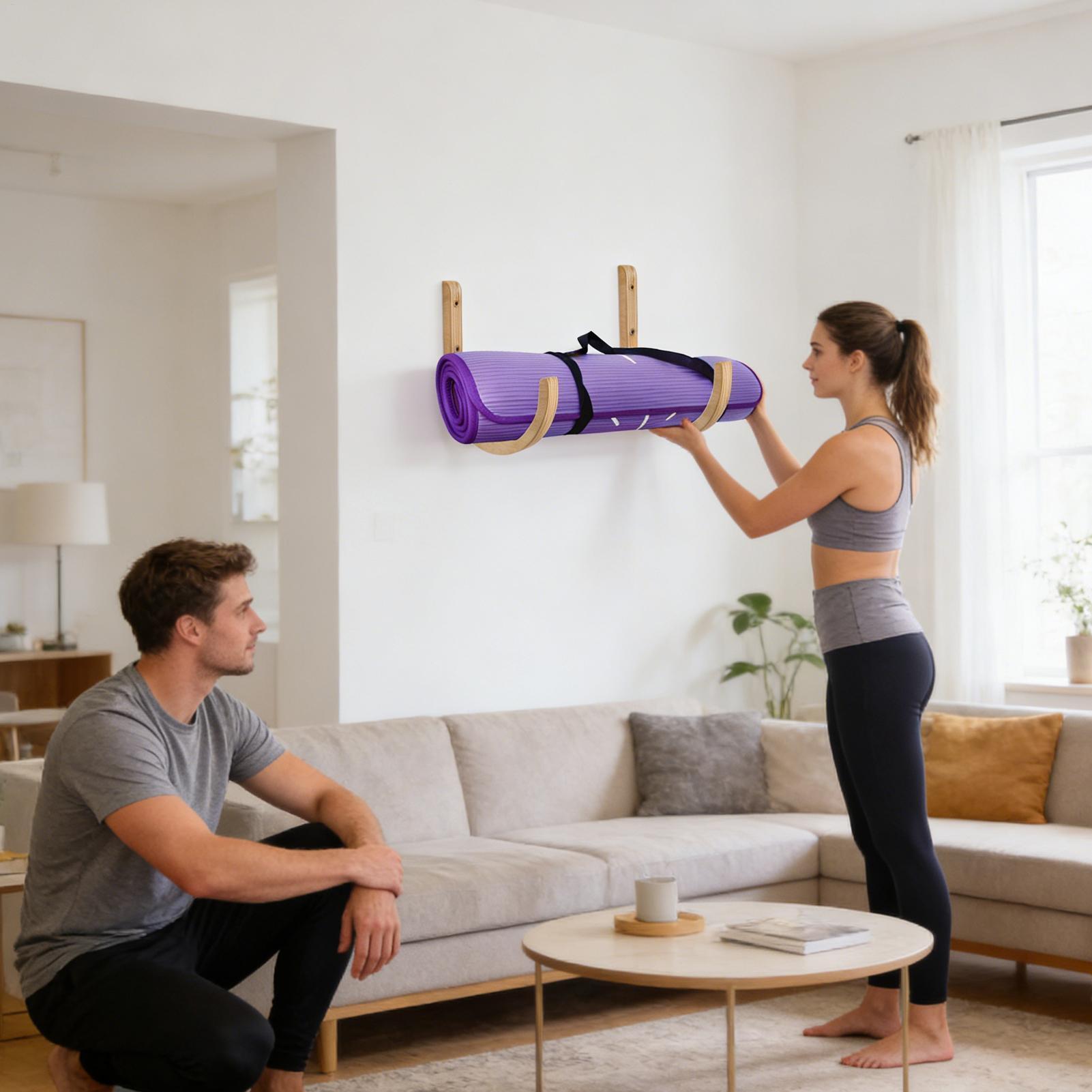 Yoga Mat Organizer 2 Pieces Wo - Home Gym Folding Rack recension och pris