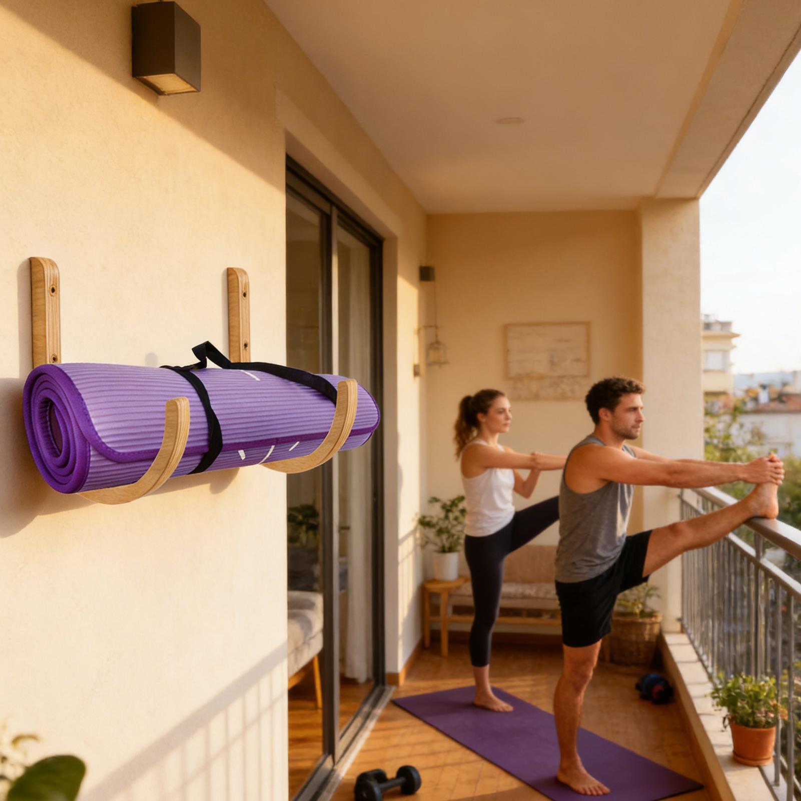 Yoga Mat Organizer 2 Pieces Wo - Home Gym Folding Rack recension och pris