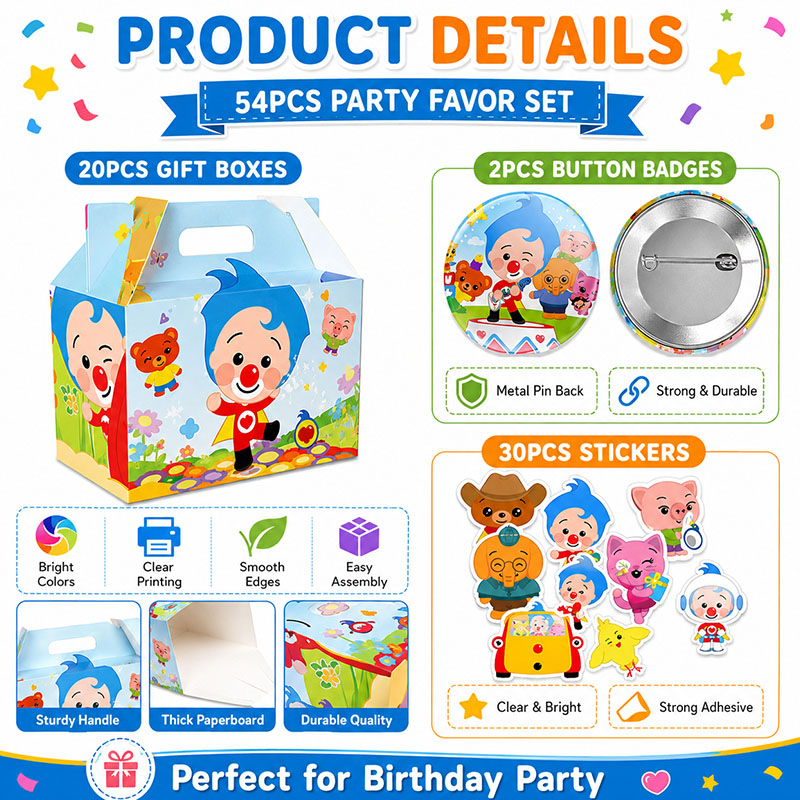 PLIM Cartoon Pattern Paper box - Plyo Box Set recension och pris