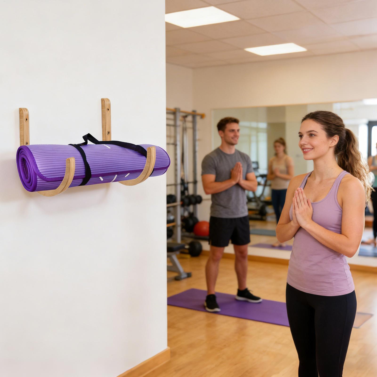 Yoga Mat Storage Rack 2 Pieces - Home Gym Folding Rack recension och pris