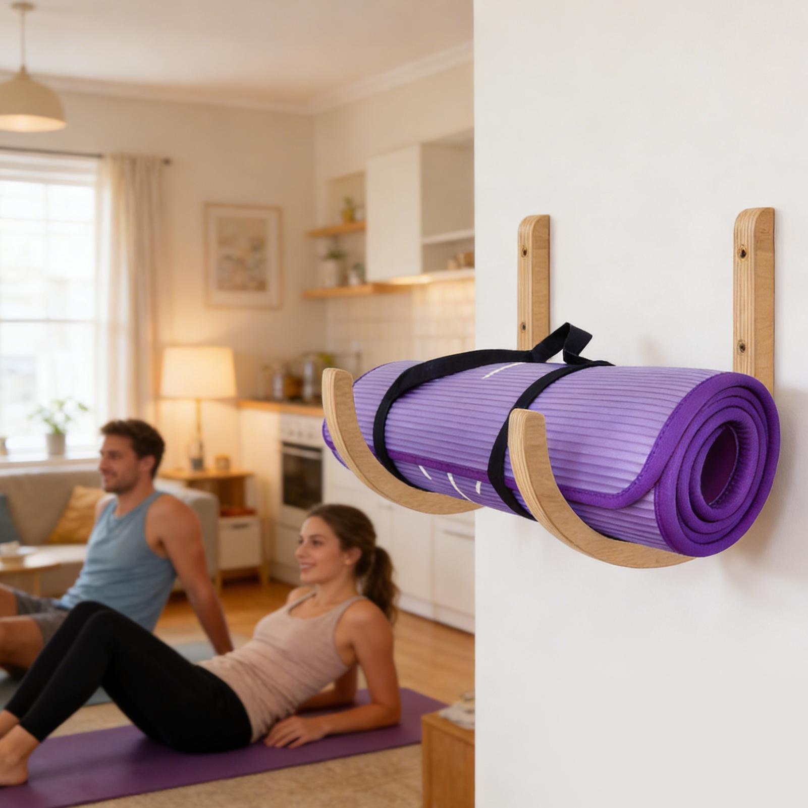 Yoga Mat Storage Rack 2 Pieces - Home Gym Folding Rack recension och pris