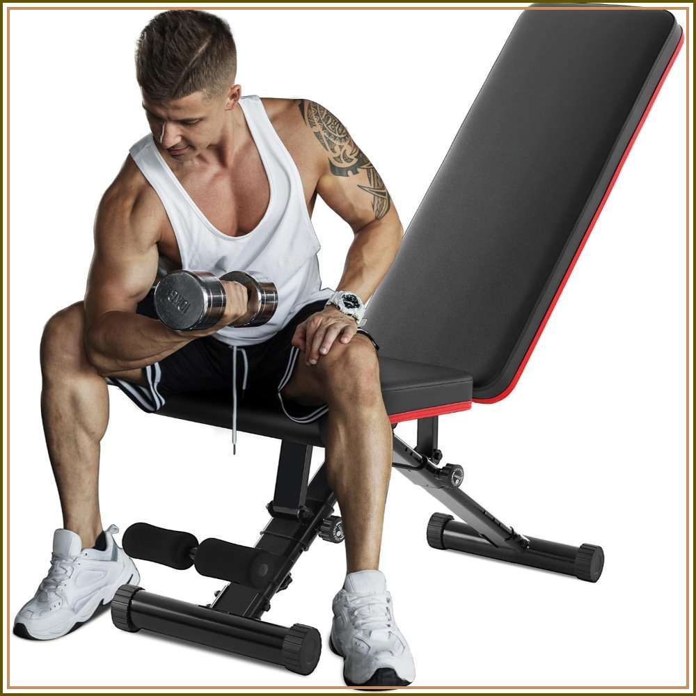 Adjustable Weight Bench for Fu - Home Gym Full Body recension och pris
