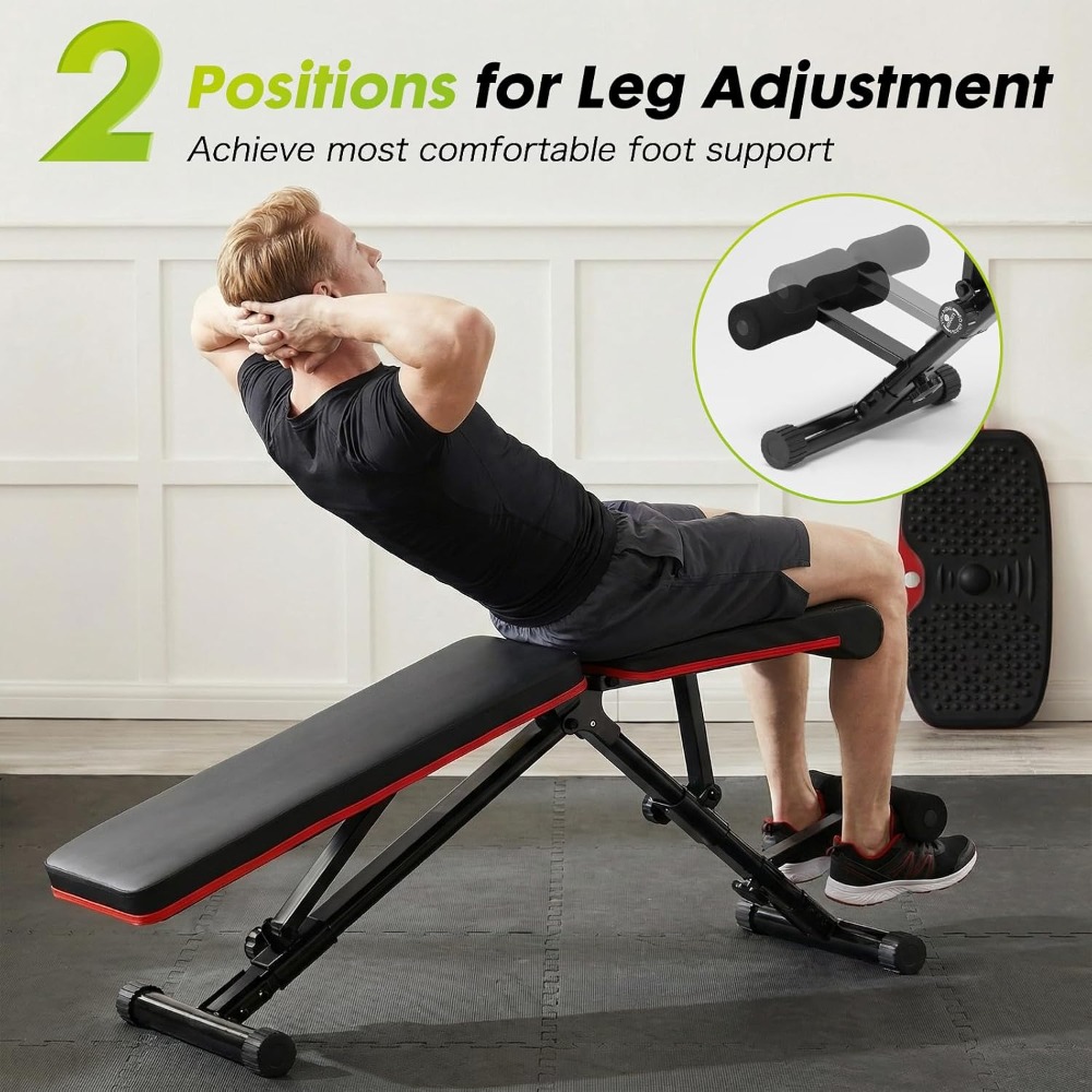 Adjustable Weight Bench for Fu - Home Gym Full Body recension och pris