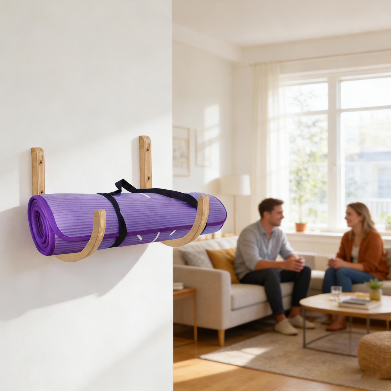 Yoga Mat Holder 2 Pieces Woode - Home Gym Folding Rack recension och pris