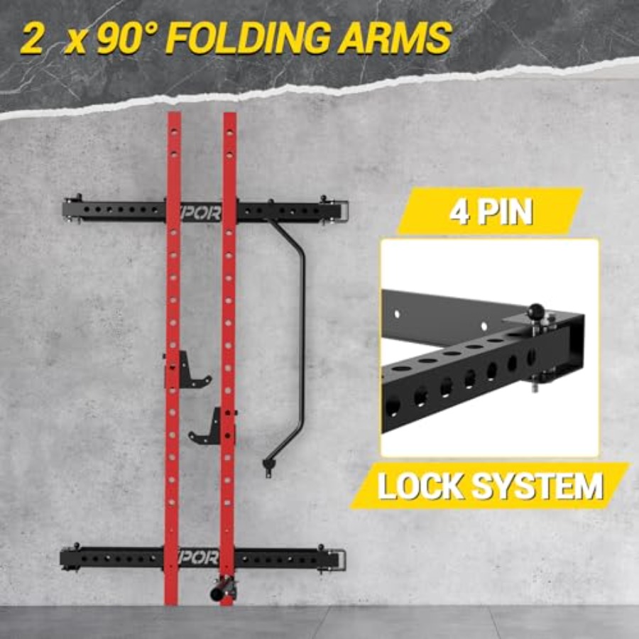 Home gym folding squat rack: s - Home Gym Folding Rack recension och pris