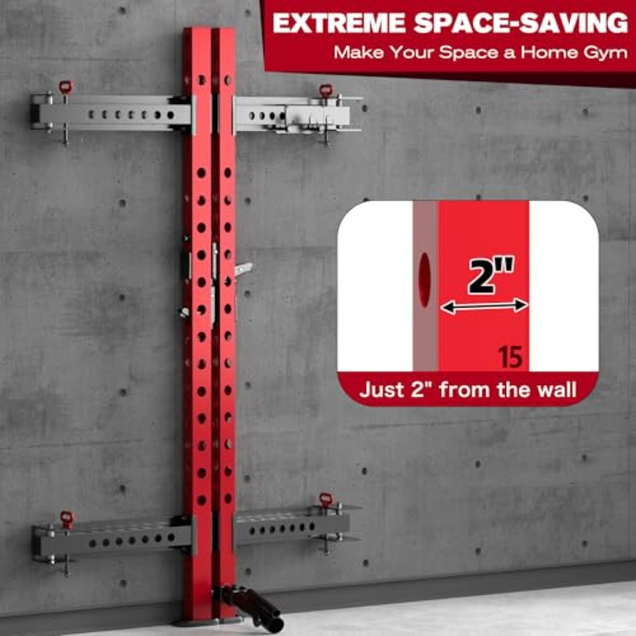 Home gym folding squat rack, s - Home Gym Folding Rack recension och pris