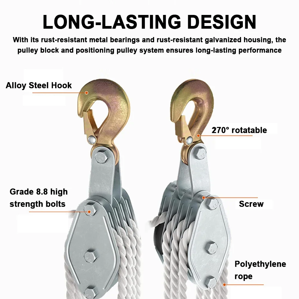 270° Rotatable Rope Pulley Blo - Pull Up Bar Tower recension och pris