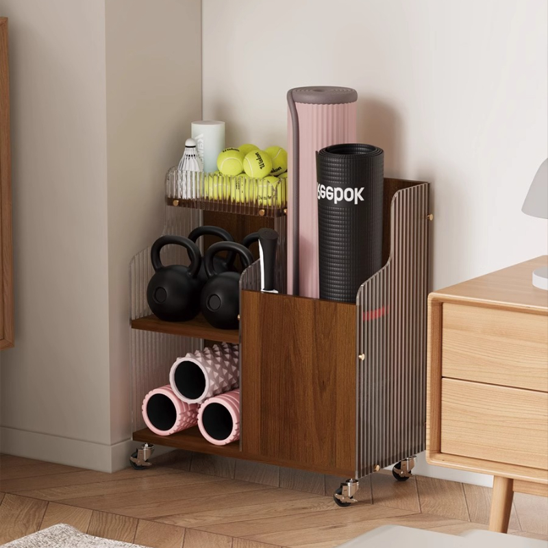 Yoga Mat Storage Organizer Bas - Home Gym Folding Rack recension och pris