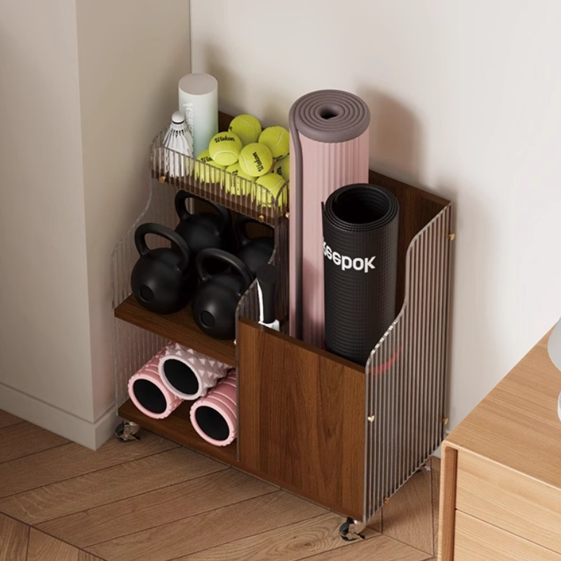 Yoga Mat Storage Organizer Bas - Home Gym Folding Rack recension och pris