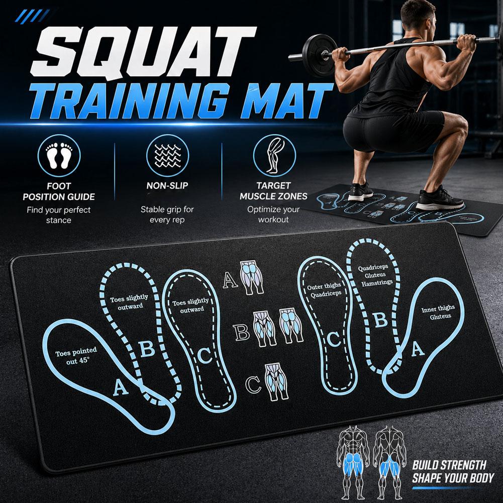 Squat Training Mat Non Slip Fo - Home Zone Gym recension och pris