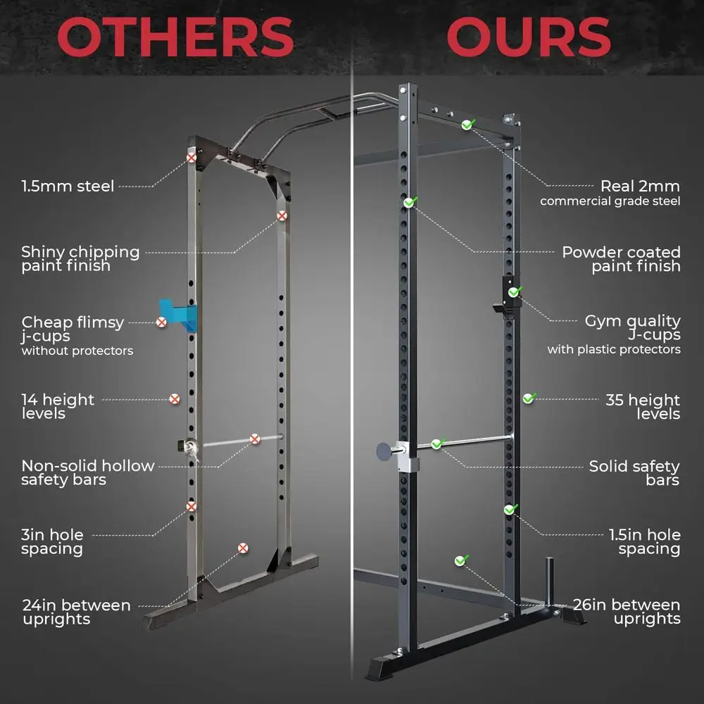 Multi-Function Squat Rack with - Home Gym Lat Pulldown recension och pris