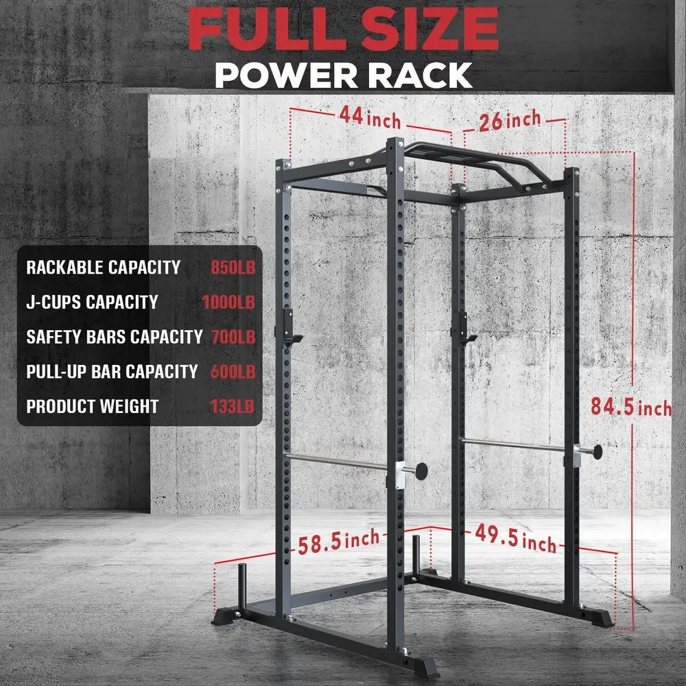 Multi-Function Squat Rack with - Home Gym Lat Pulldown recension och pris