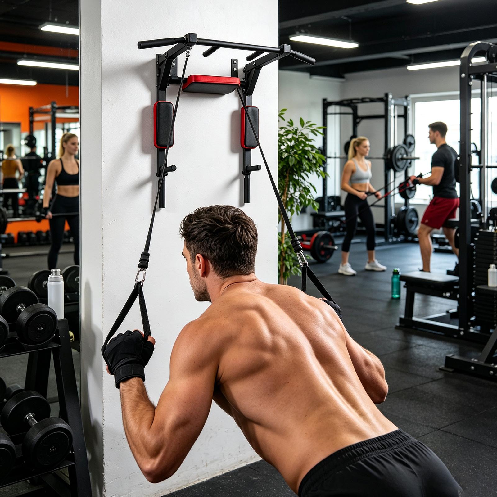 Wall-Mounted Pull-up Bar Fitne - Pull Up Bar Tower recension och pris