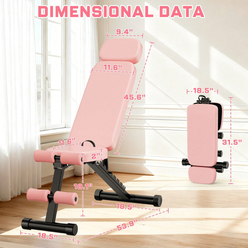 9 Position Adjustable Weight B - Home Gym Full Body recension och pris